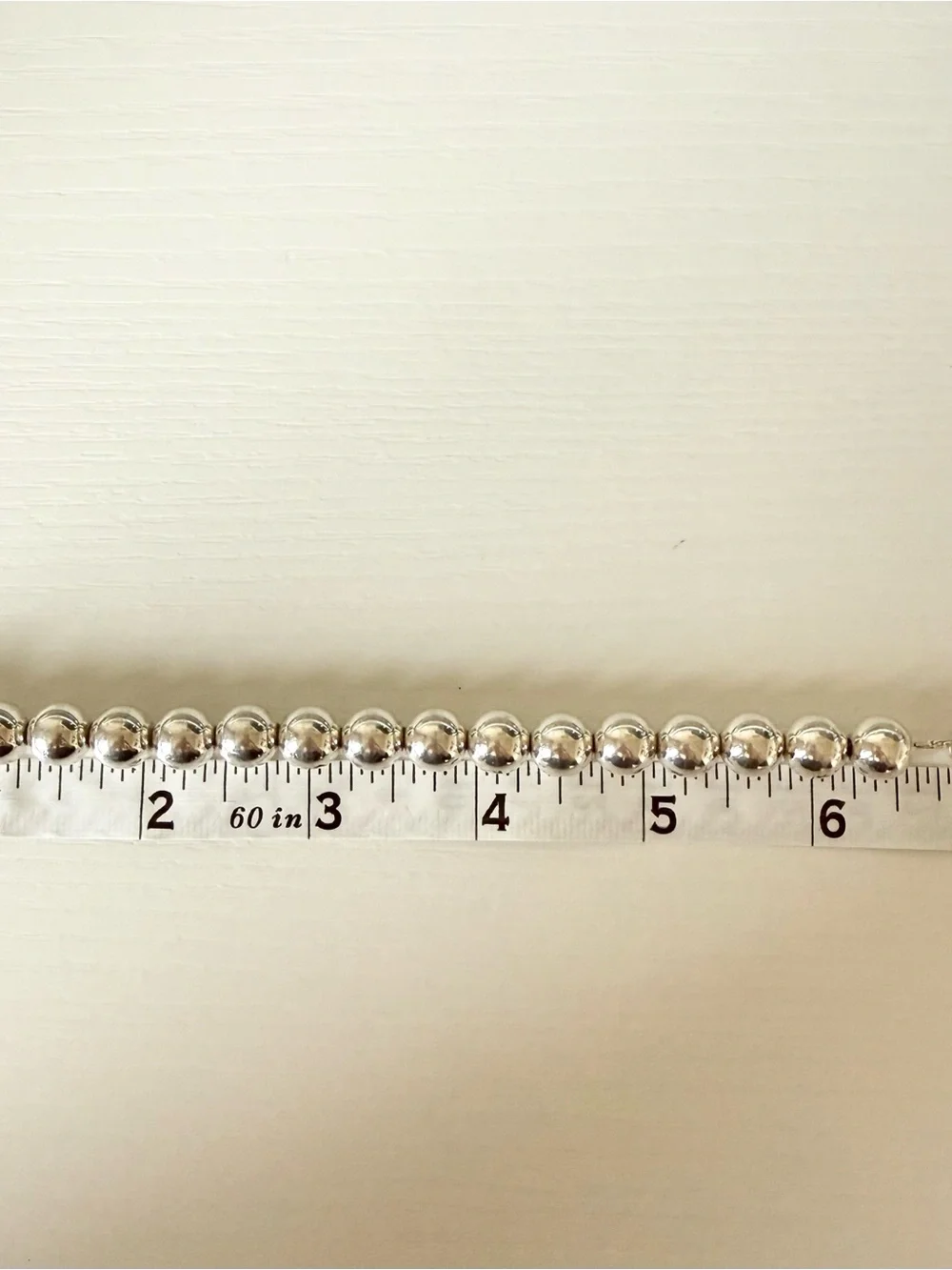 Tiffany & Co. Sterling Silver Bead Bracelet | Classic Ball Bracelet - Picture 2 of 6